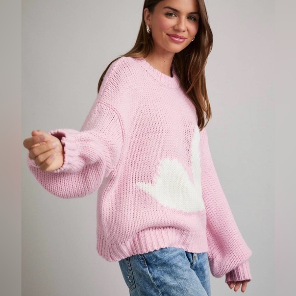 Pink Swan Sweater - Picture 4 of 6